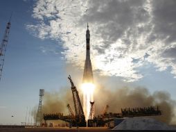 La nave rusa Soyuz TMA-05M partió hoy rumbo a la Estación Espacial Internacional.REUTERS  /