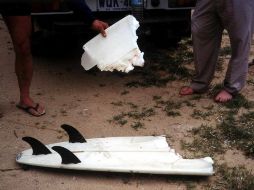Huerllas de un ataque de tiburón en Australia. El cuerpo del surfista no fue recuperado. AFP  /
