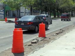 A partir de hoy, la circulación por la Avenida Vallarta será sólo por las laterales. ARCHIVO  /