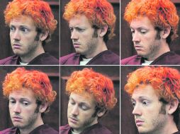 FACETAS. En alrededor de 10 minutos que estuvo ante el juez, James Holmes mostró desinterés. AP  /