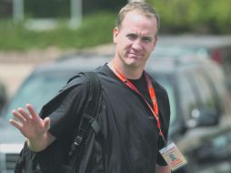 El líder. Peyton Manning se reporta a las instalaciones de su equipo. AP  /