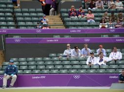 Los asientos vacíos en lugares como Wimbledon son la mayor mortificación del Comité Organizador de los Juegos. EFE  /