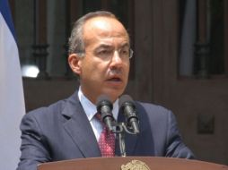 El Presidente Felipe Calderón encabeza este jueves un desayuno en Palacio Nacional con gobernadores. ARCHIVO  /
