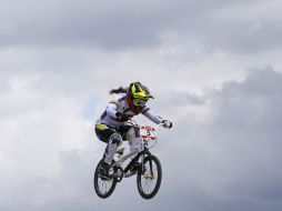 Mariana Pajón, esperanza de medalla por Colombia, en la prueba clasificatoria. REUTERS  /