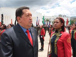 Chávez durante el aniversario del ejército venezolano. ARCHIVO  /