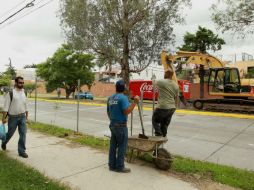 Inicio de la obra en el cruce de Juan Palomar e Inglaterra  /