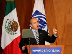 El Presidente participió hoy en  la sesión ordinaria del Consejo Nacional del PAN. NTX  /