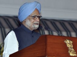 Manmohan Singh durante el discurso en conmemoración la independencia del país. ARCHIVO  /