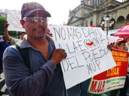 Los inconformes son de la Confederación General de Trabajadores (CGT) y Movimiento de Unidad Popular.  /