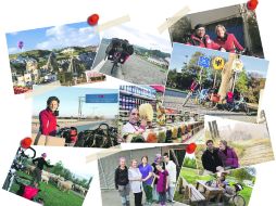 Postales. A su paso los ciclistas no se resisten a tomar fotografías en los variopintos paisajes que día a día atraviesan.  /