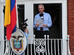 El fundador de WikiLeaks, Julian Assange, continúa ''refugiado'' en la embajada de Ecuador en Reino Unido. AFP  /
