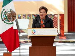 La líder del SNTE, Elba Esther Gordillo, durante la ceremonia de inicio del ciclo escolar 2012-2013. NTX  /
