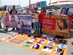 Madres buscan a sus familiares desaparecidos. EL UNIVERSAL  /