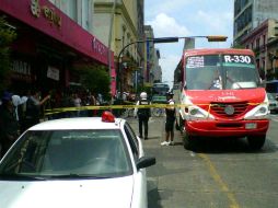 El percanse ocurrió en  Avenida 16 de Septiembre, a su cruce con la calle Francisco I. Madero.  /