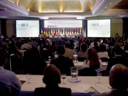 Vista del III Foro del Frente Parlamentario contra el Hambre celebrado en la ciudad de Guatemala. EFE  /