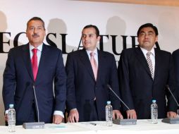 Coordinadores parlamentarios se reunieron para abordar asuntos relativos a la LXII Legislatura. NTX  /