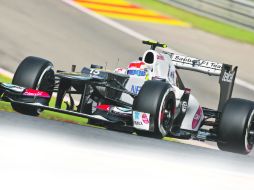 El piloto mexicano confía en el buen desempeño de su coche para hacer una buena carrera. SAUBER F1 MEDIA  /