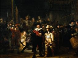 La obra maestra de Rembrandt conocida como ''La Ronda de Noche'' será el último tesoro en exponerse. ARCHIVO  /