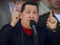 Chávez se dijo dispuesto seguir trabajando por la Patria, por lo que va animado a buscar su segunda reelección consecutiva. ARCHIVO  /
