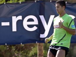 El delantero del Real Madrid realizó actividades por separado del resto del equipo. EFE  /