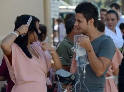 Pacientes de varios hospitales fueron evacuados. AFP  /
