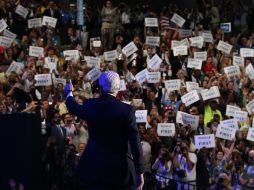 El ex presidente estadunidense Bill Clinton atrajo una asistencia sin precedentes a la Convención Nacional Demócrata. AFP  /