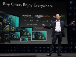 Jeff Bezos, CEO de Amazon, en la presentación de las nuevas Kindle. EFE.  /