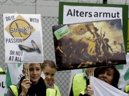 Las huelgas del personal empezaron el viernes de la semana pasada, en Fráncfort. REUTERS  /