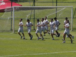 El equipo del Atlas sigue preparandose para la reanudación de la Liga MX.  /