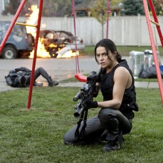 Michelle Rodríguez también luce tacones