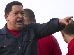 El mandatario se runió durante ele fin de semana con sus simpatizantes en un mitin en Charallave, Venezuela.  AFP  /