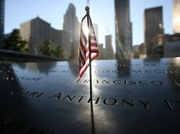 Vista del memorial situado en el lugar donde se alzaban las Torres Gemelas del World Trade Center. AP  /