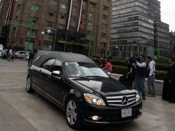 El cuerpo del escritor fue llevado al Panteón Francés de San Joaquín, donde más tarde será cremado. NTX  /