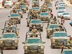 La coordinación entre autoridades estatales y el Ejército ha sido una estrategia en acciones contra el crimen. ARCHIVO  /