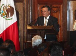 Ebrard aseveró que la ciudad está tranquila y que siente alegre de entregar resultados. ARCHIVO  /