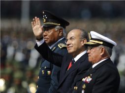 Felipe Calderón durante celebraciones del día de la independencia. REUTERS  /