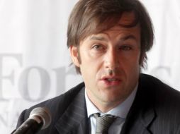 El presidente de licencias de Forbes, Miguel Forbes durante la presentación de la edición mexicana de la revista. EL UNIVERSAL  /