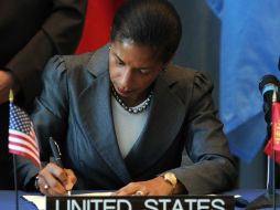 La embajadora estadounidense ante la ONU, Susan Rice. EFE  /