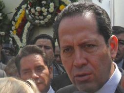 Eruviel Ávila Villegas, gobernador del Estado de México, afirma que el homicidio del diputado Jaime Serrano está resuelto. ARCHIVO  /