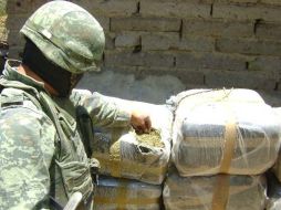 Se decomisaron 9 kilogramos de mariguana en greña; 30 kg. de mariguana empaquetada. ARCHIVO  /