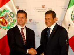 Peña Nieto y Humala acordaron consolidar la Alianza del Pacífico. NTX  /