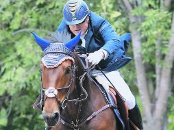 Efectivo. Alberto Aldana, a lomos de ''Quenotte Du Rouet'', ganó la prueba a 1.30 metros.  /