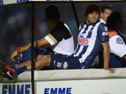 El 'Chupete' se lesionó el pasado sábado durante el partido contra los Gallos del Querétaro. ARCHIVO  /