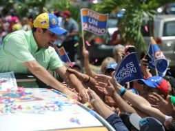 Henrique Capriles ha venido ganando terreno entre los votantes venezolanos. AFP  /