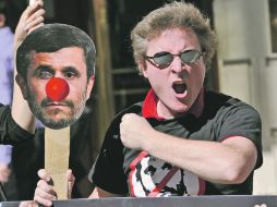 El presidente de Irán, Mahmoud Ahmadinejad, asiduo crítico de Estados Unidos, fue recibido con protestas en Nueva York. AFP  /