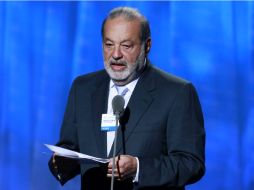 Slim recibió en Nueva York el premio por ''Liderazgo en filantropía''. REUTERS  /