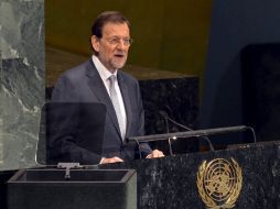 Mariano Rajoy pide a partidos políticos y medios de comunicación que se comporten a la altura  de la sociedad española. EFE  /