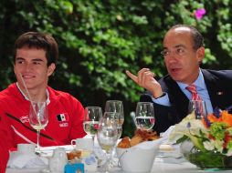 El Presidente Felipe Calderón destacó el esfuerzo de quienes obtuvieron medallas y también a los que no lo lograron. MEXSPORT  /