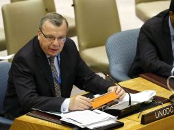 Yury Fedotov, de la Oficina de Naciones Unidas Contra la Droga y el Delito, dijo que su labor es de asesoría a gobiernos. ARCHIVO  /