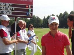 Ochoa hizo su primera ronda en más de dos años dentro de la Gira Europea. Imagen tomada de Twitter ‏@PML Golf  /